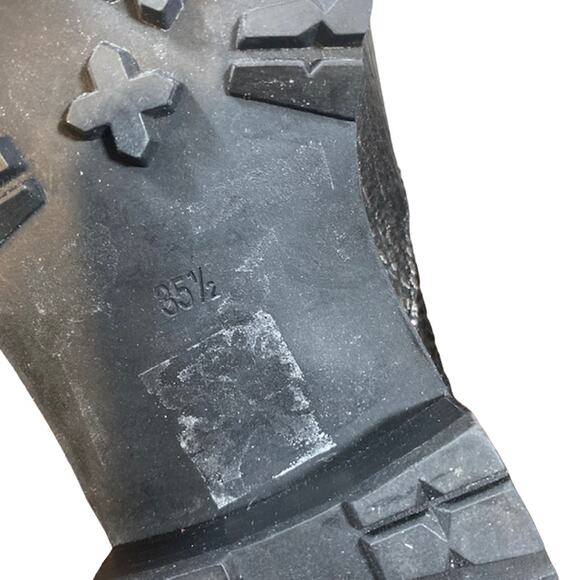 Marc by Marc Jacob Metallic Black Ankle Rain Boots Women Sz 35.5 - Picture 10 of 11